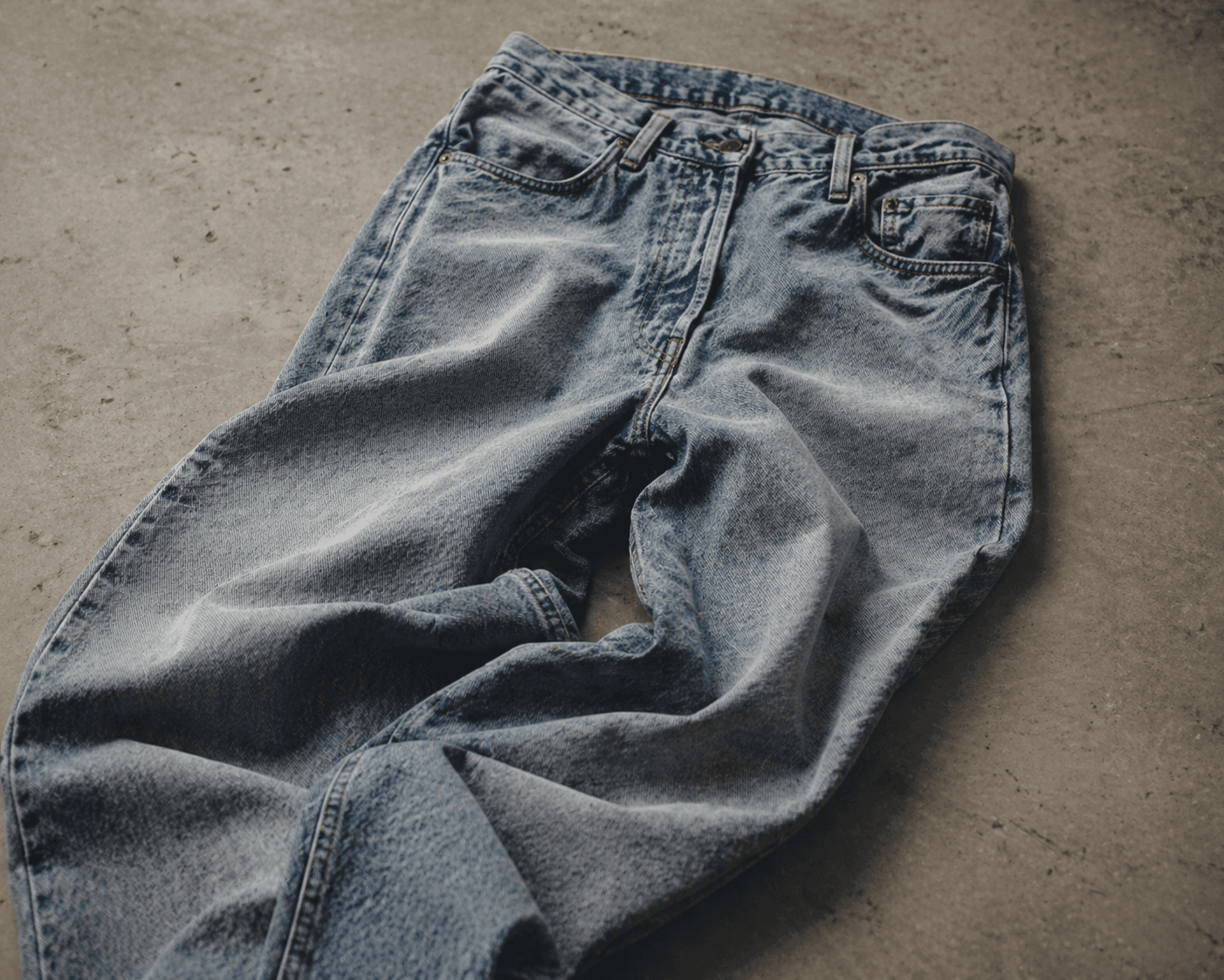 Close-up of Campus Collectives denim